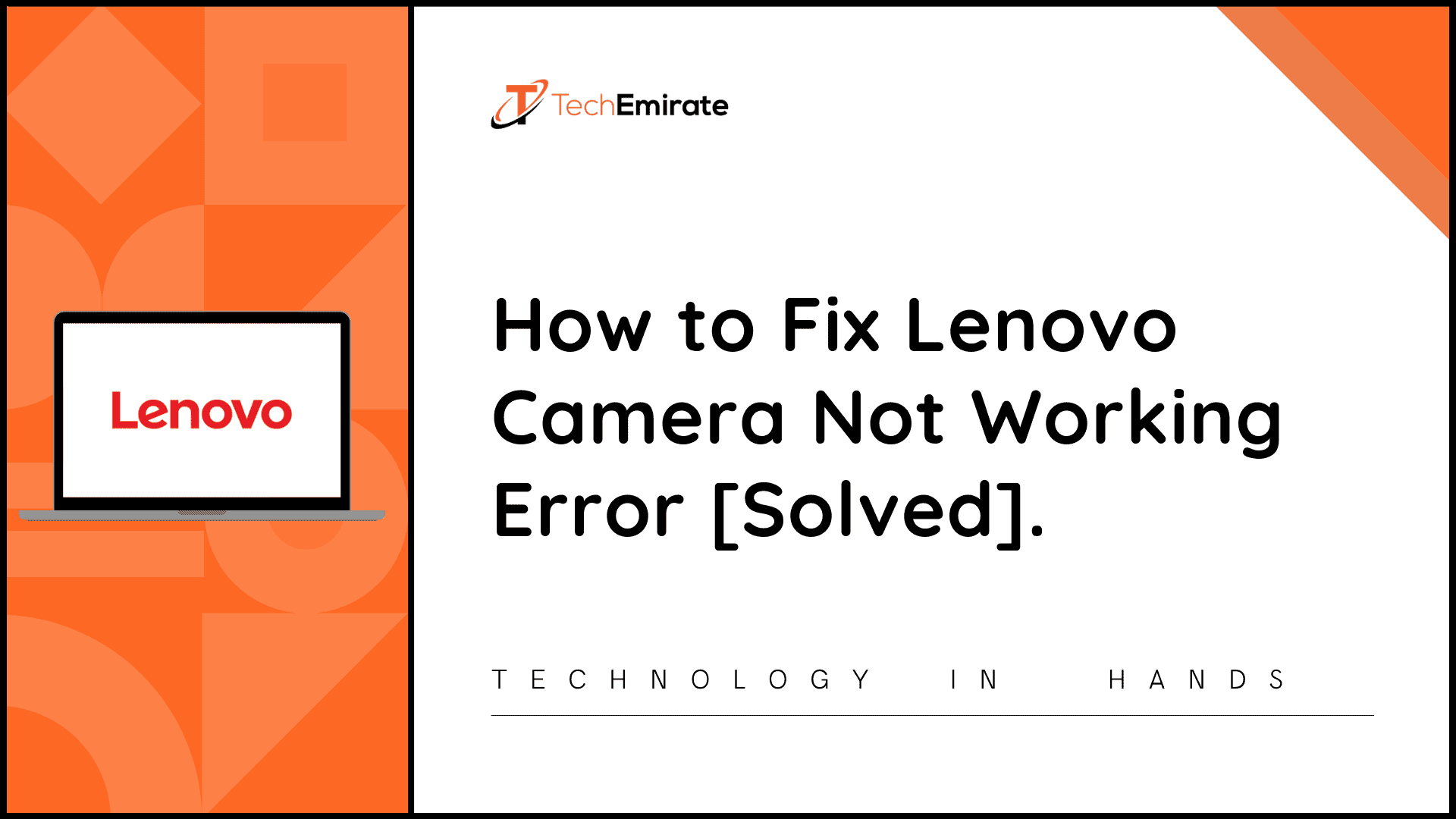 techemirate.com - lenovo camera not working